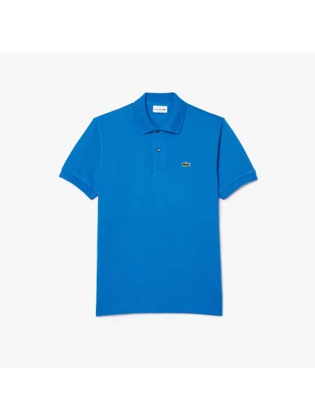 Lacoste Koszulka Polo Oryginał Petit Piqué niebieska