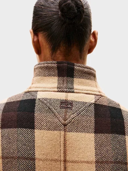 Шерстяное клетчатое пальто Tommy Hilfiger
