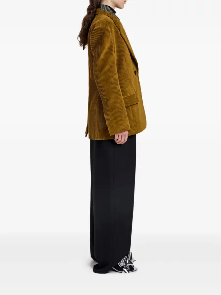 Sacou Proenza Schouler de catifea cord maro
