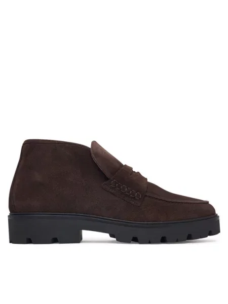 Tommy Hilfiger Botine Th Enamel Charm Loafer Boot maro