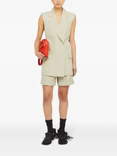 Diržu apjuostas liemenė Jil Sander žalia