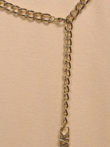 Вовняна сукня Michael Kors з розрізом бежева