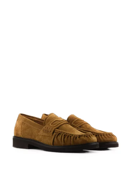 Pantofi loafer Nubikk din piele de căprioară maro