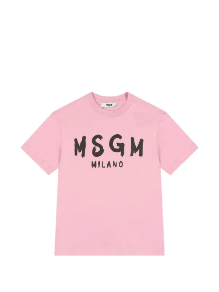 Koszulka dziecięca Msgm różowa