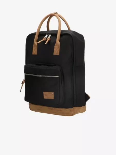 Enrico Benetti Santiago Notebook 19 l Black Backpack Black μαύρο