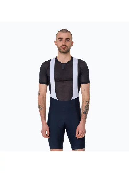 Pantaloni scurți de ciclism pentru bărbați Rapha Core Bib Shorts dark navy/white alb