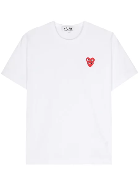 Tricou Comme Des Garcons Play alb