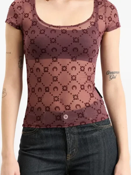 Tricou Marine Serre plasă violet