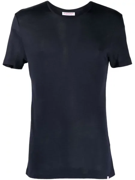 Tricou Orlebar Brown din cașmir albastru