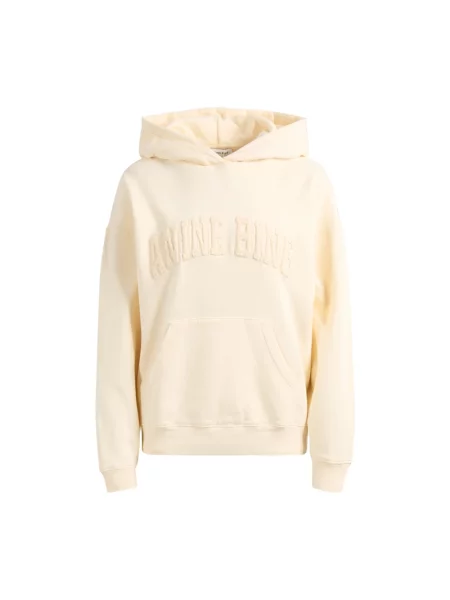 Bluza z kapturem Anine Bing beżowa