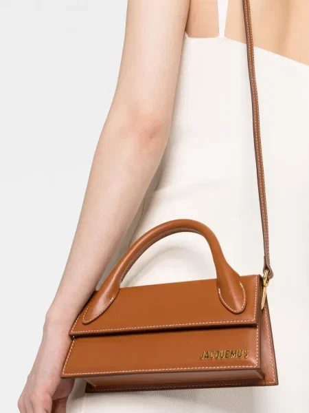 Geantă shopper Jacquemus maro