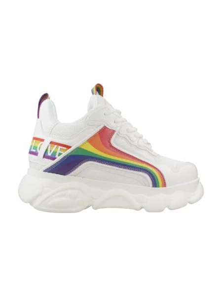 Sneakersy Buffalo skórzane białe