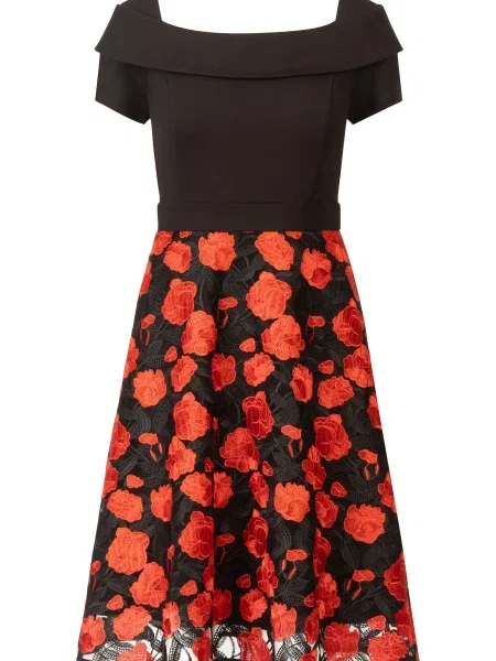 Kraimod Rochie de cocktail roșu negru