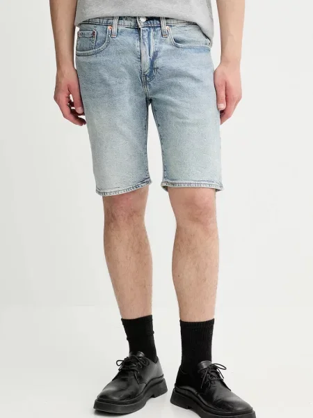 Къс панталон Levi's мъжки синьо бяло