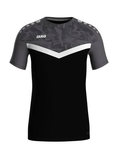 JAKO Tricou funcțional gri / negru alb