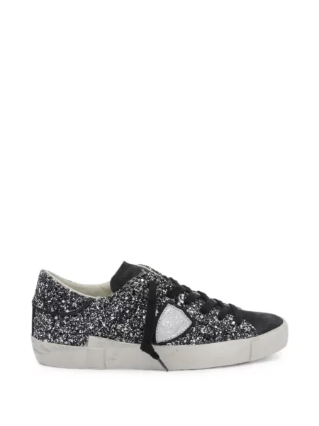 Sneakerși Philippe Model Paris cu paiete negru