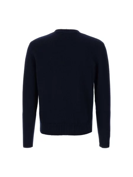 Lniany sweter Valentino niebieski