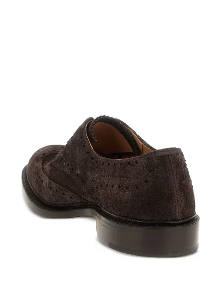 Šněrovací semišové polobotky Tricker's hnědé