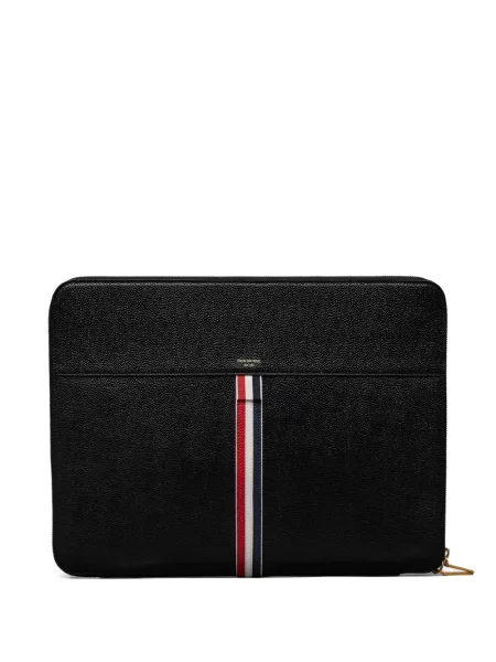 Portofel Thom Browne din piele negru