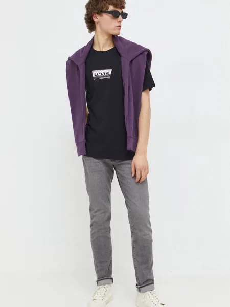 Levi's tričko GRAPHIC CREWNECK černé
