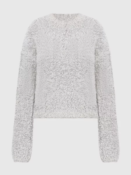 Светр з вовни та шовку Gauchere сірий