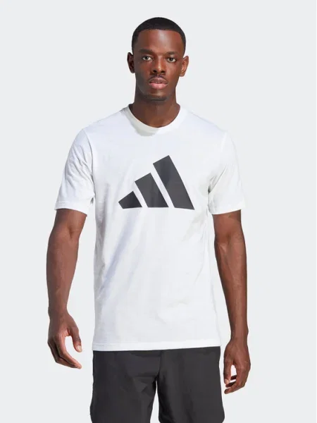Тениска за трениране adidas Performance Train Essentials с десен бяло