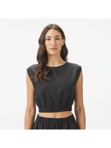 Lacoste блузка Regular Fit чорна