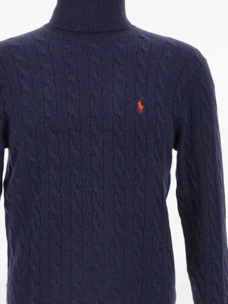 Бягане флийс панталон Polo Ralph Lauren с автограф черно
