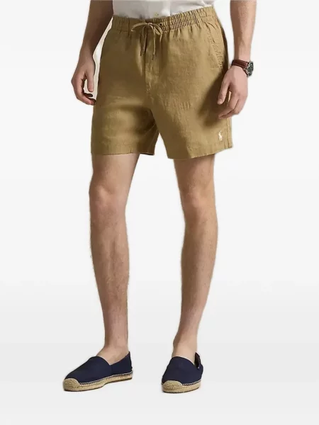 Pantaloni scurți Polo Ralph Lauren cu autograf albastru