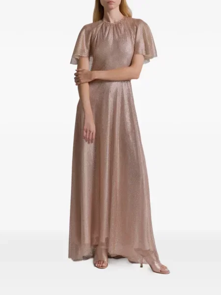 Rochie maxi Alberta Ferretti de costum roz