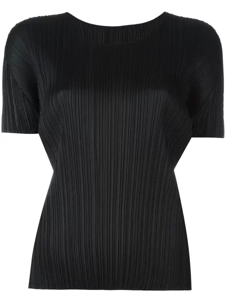 Tricou Pleats Please Issey Miyake negru