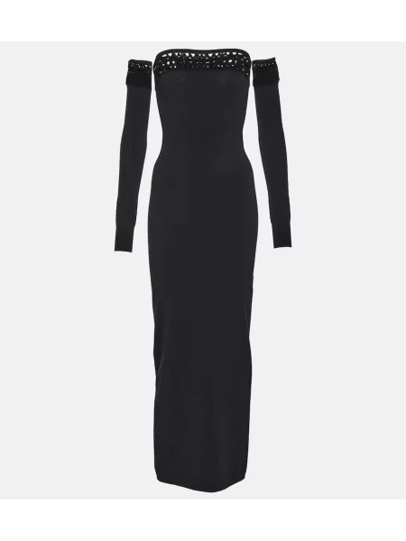 Odgovarati maksi haljina Alaã¯a crna