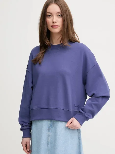 Суитчър United Colors Of Benetton с принт виолетово