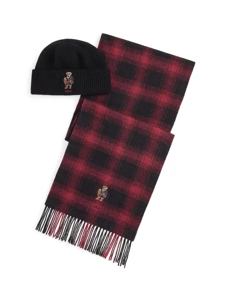 Вълнени шапка и шал Polo Ralph Lauren