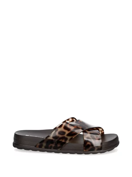 Sandale Melissa cu imagine cu model leopard maro