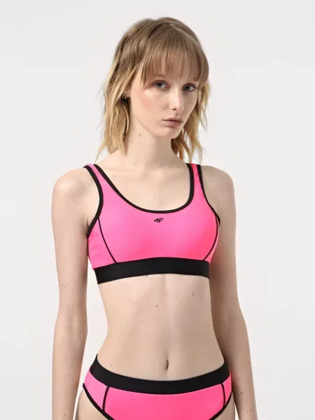 Верхня частина купальника 4F поліестер/еластан рожевий