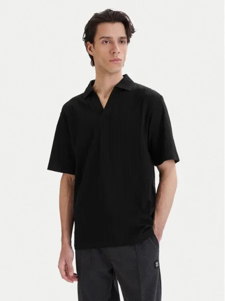 HUGO Tricou polo Dalibo negru