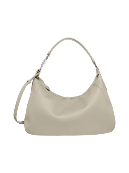 Torebka hobo Armani Exchange skórzana szara