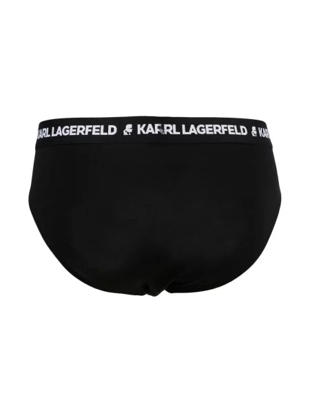 Kalhotky Karl Lagerfeld s výšivkou černé