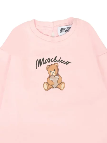 Koszulka dziecięca Moschino różowa