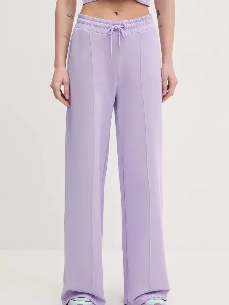 Guess spodnie dresowe PRIMULA fioletowe