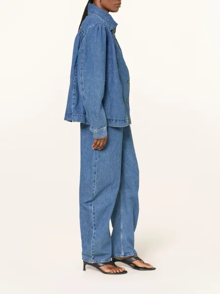 Rotate Barrel Džíny medium blue denim modré