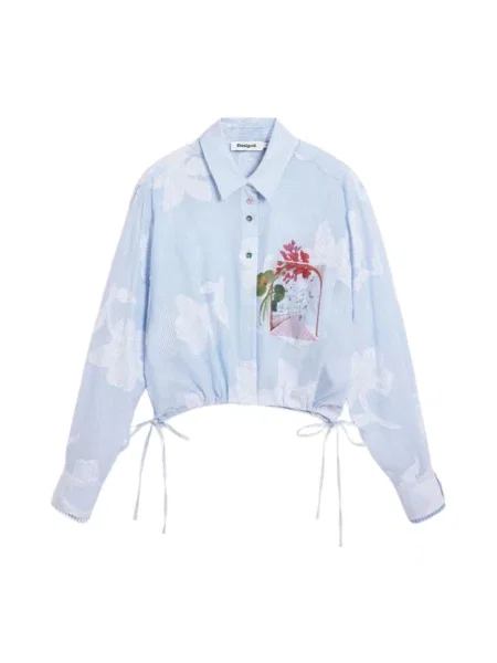 Koszula Desigual Cam Parker Shirt Blue M niebieska