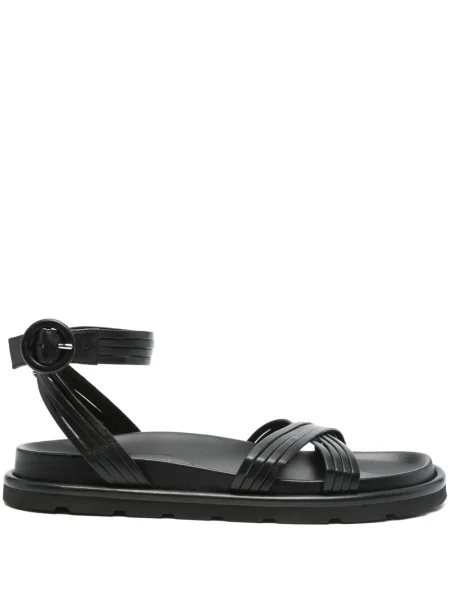 Sandale Gianvito Rossi din piele fără toc negru