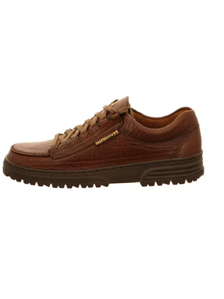 Sneakersy Mephisto skórzane brązowe