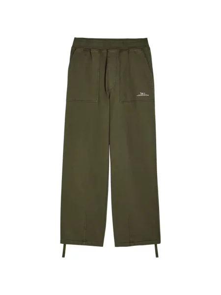 Hlače Ten C s printom zelena