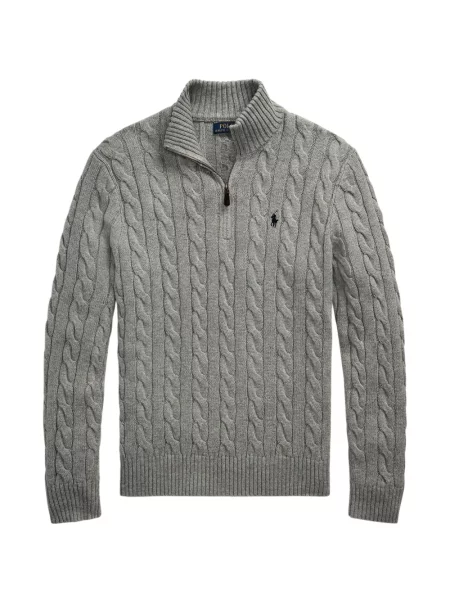 Tricou polo Polo Ralph Lauren cu glugă cu blană cu broderie roșu