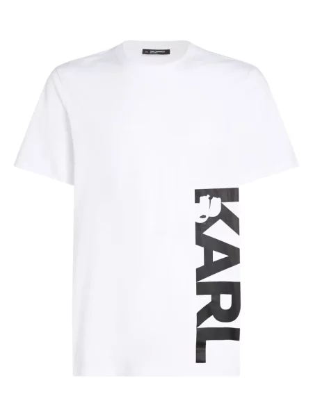 Tricou Karl Lagerfeld cu imagine alb