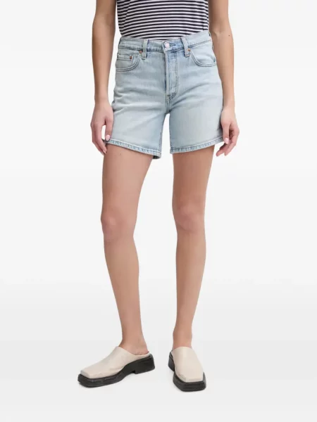 Pulover Levi's® skinny fit cu imagine cu decolteu rotund galben
