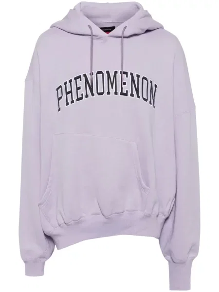 Асиметричен суичър с качулка Fumito Ganryu виолетово